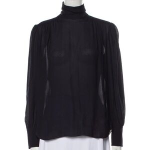 Another Tomorrow black blouse